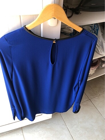 Saks mavisi bluz - Görsel 2