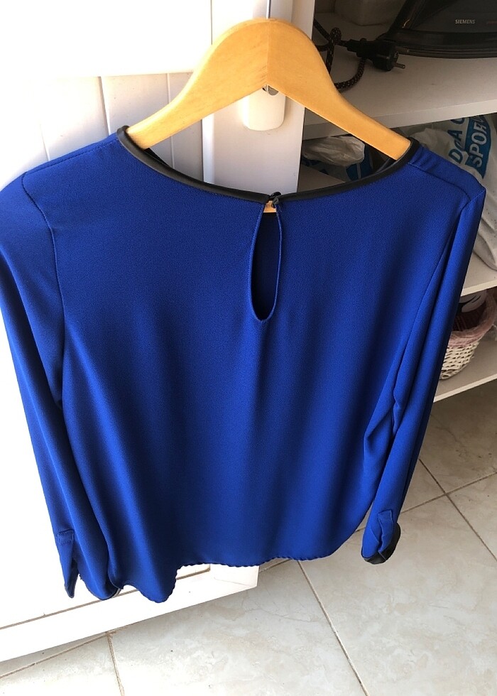 Saks mavisi bluz - Görsel 2