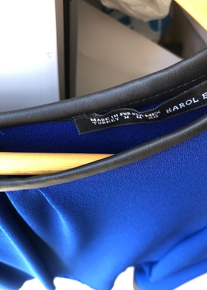 Saks mavisi bluz - Görsel 3