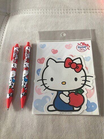 Hello Kitty tükenmez ve uçlu kalem