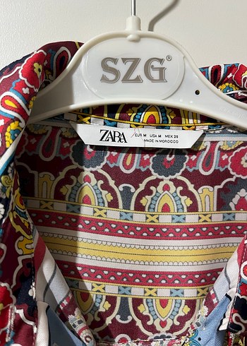 Renkli Desenli Bohem Kadın Gömlek - Görsel 2