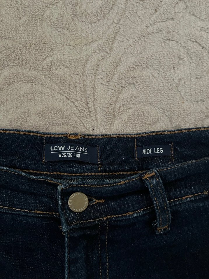 Lacivert Midi Kadın Kot Pantolon - Görsel 2