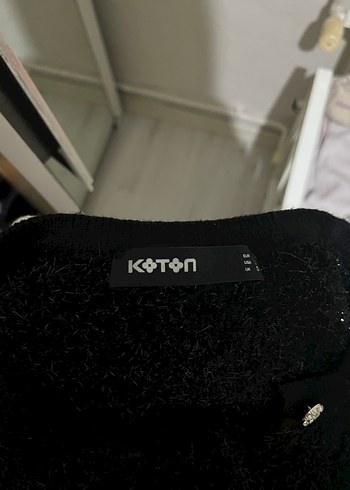 Düğmeli Siyah Örgü Kadın Hırka - Görsel 3