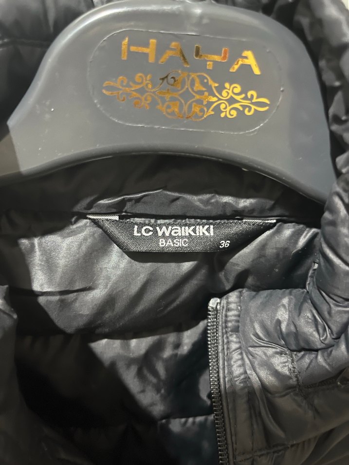 Siyah Kadın Midi Boy Fermuarlı Mont - Görsel 2