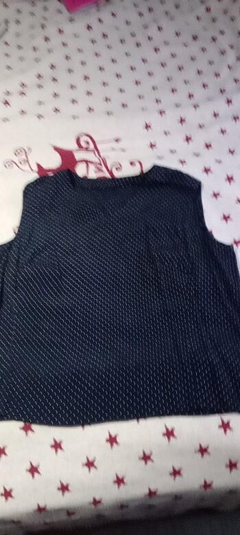 xl Beden lacivert Renk Puantiyeli bluz
