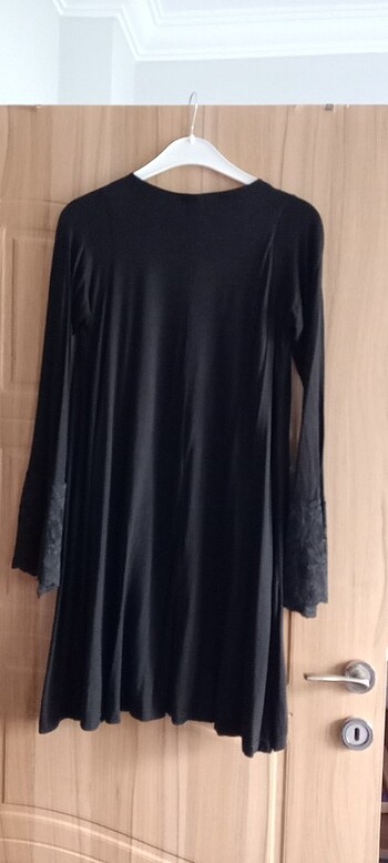 xl Beden siyah Renk Dökümlü elbise/tunik