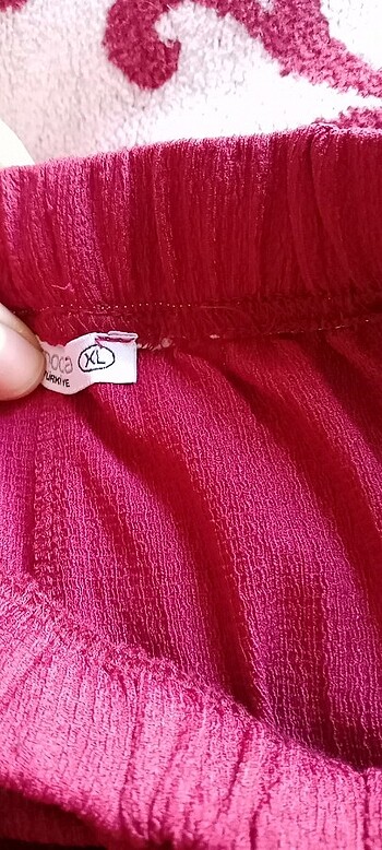 xl Beden bordo Renk Yazlık kumaş pantolon