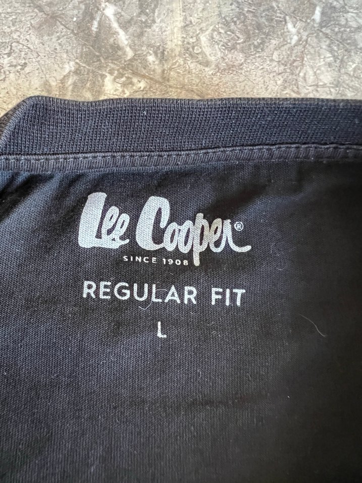 Siyah Baskılı Erkek Denim Tişört - Görsel 3