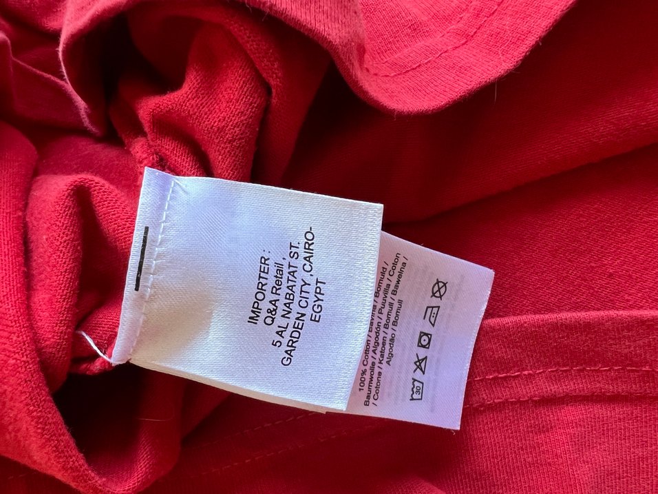 Kırmızı Baskılı Erkek Kısa Kollu Tişört - Görsel 5