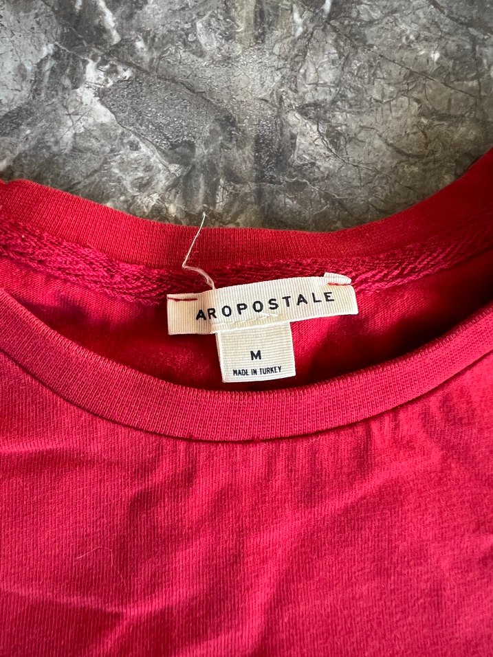 Kırmızı Baskılı Erkek Kısa Kollu Tişört - Görsel 4