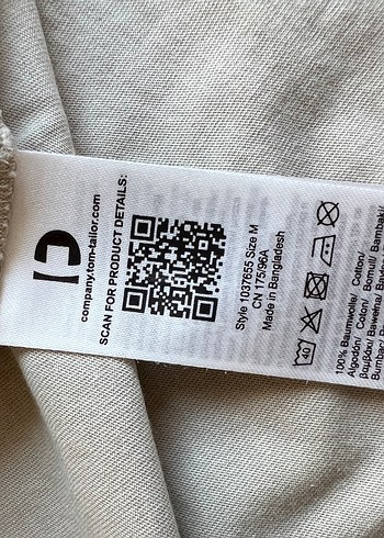 Bej Erkek Kısa Kollu Pamuklu Tişört - Görsel 5