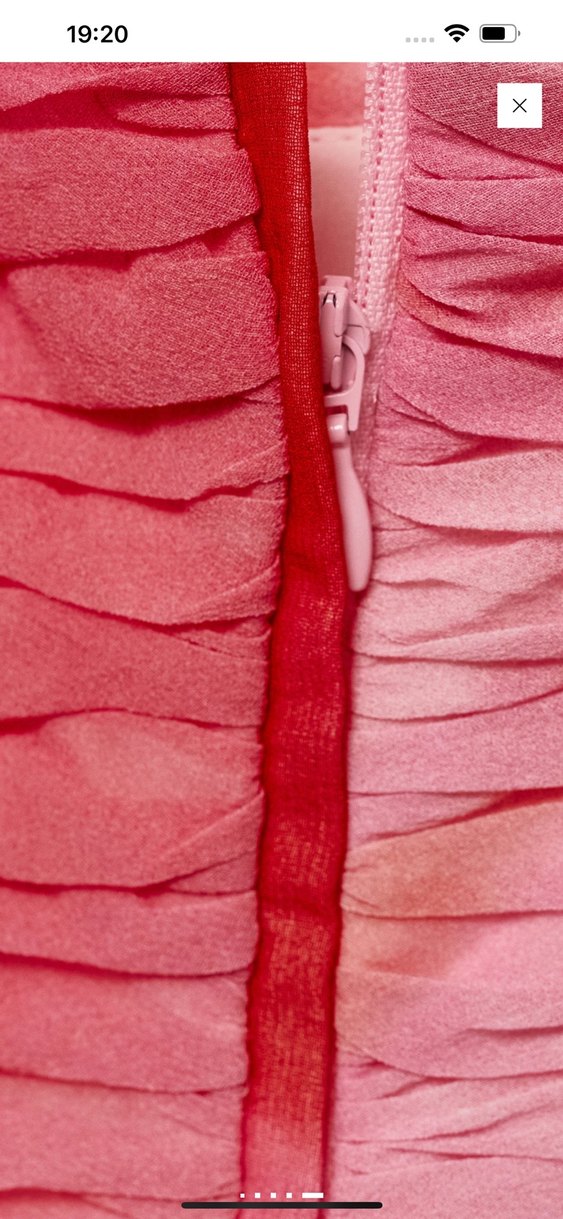 MANGO Pembe Drapeli Straplez Ust - Görsel 3