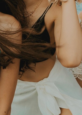 VATKALI Beyaz Drapeli Midi Bohem Pareo - Görsel 3