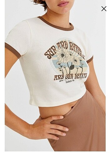 Pull&Bear grafik baskılı t-shirt