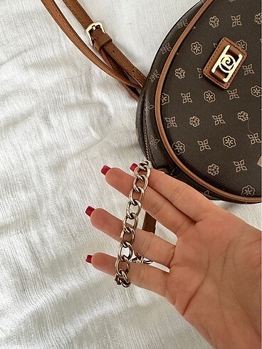 Beden kahverengi Renk Pierre Cardin Monogram Çanta