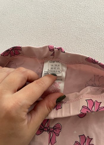 LC Waikiki Pembe Kız Bebek Örme Kolsuz Takım