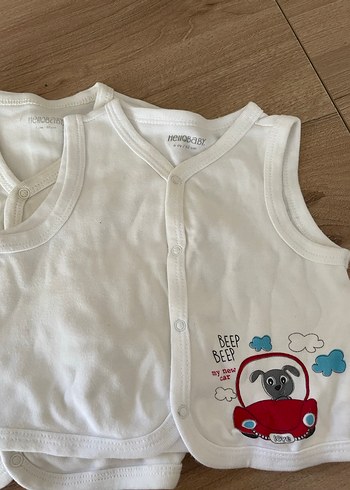 HelloBaby Bebek Erkek Pamuklu Kolsuz Body Seti