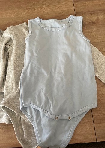 Erkek Bebek Kolsuz Keten Body - Görsel 3