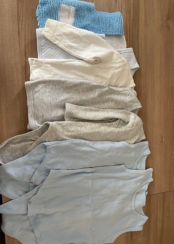 Erkek Bebek Kolsuz Keten Body - Görsel 2