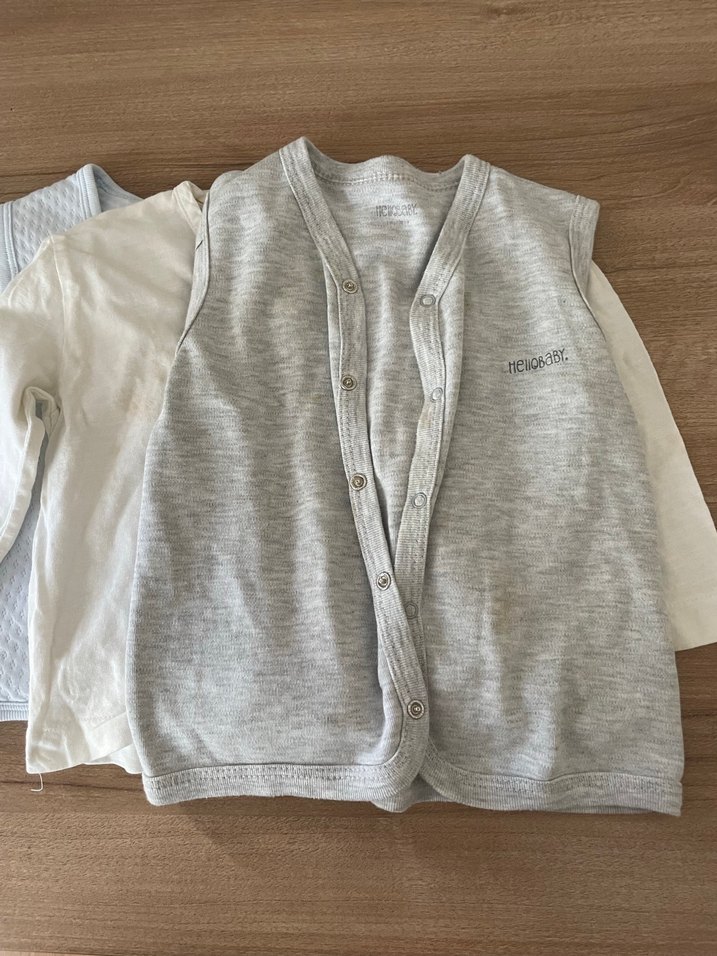 Erkek Bebek Kolsuz Keten Body - Görsel 5