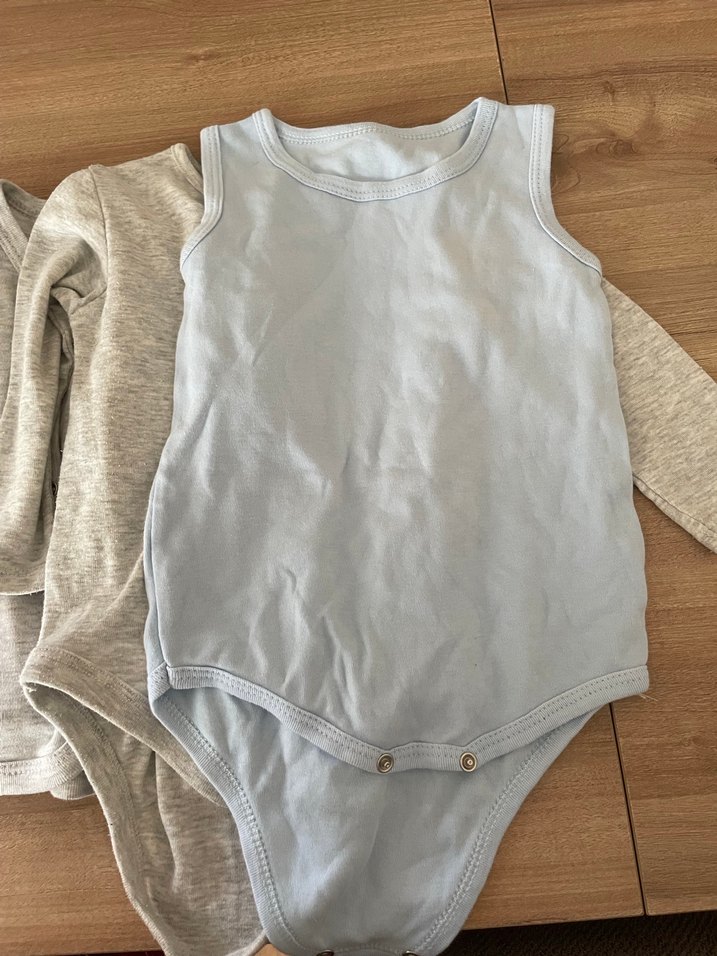 Erkek Bebek Kolsuz Keten Body - Görsel 3