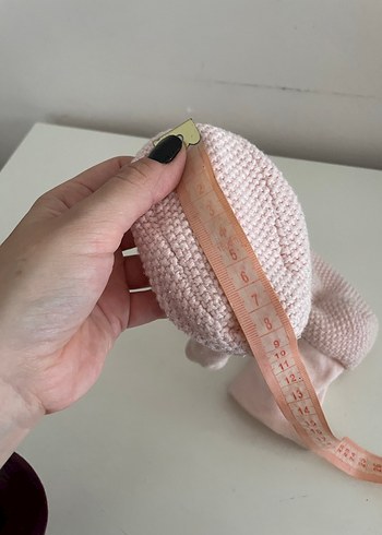 Kız Çocuk Pembe Örgü Sıcak Ev Terliği - Görsel 3