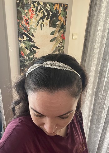 Sıralı Taşlı Metal Saç Aksesuarı - Görsel 4