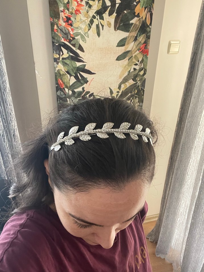 Gümüş helen tacı - Görsel 5