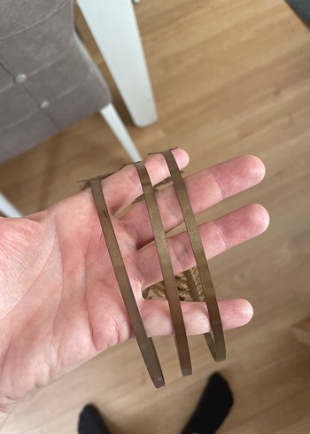 Altın Renkli Metal Yapraklı Saç Tokası - Görsel 2