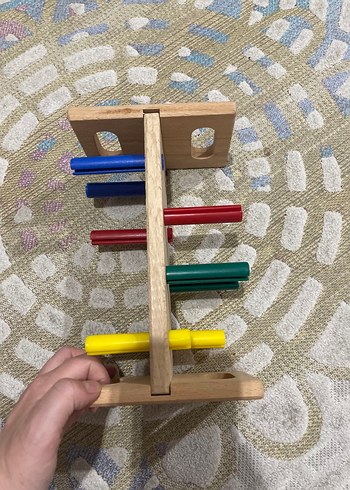 Beden Renkli Ahşap Eğitim Oyuncağı