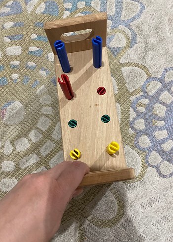 Beden Renk Renkli Ahşap Eğitim Oyuncağı