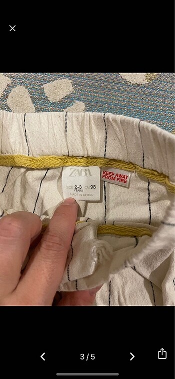 24-36 Ay Beden Zara pantolon