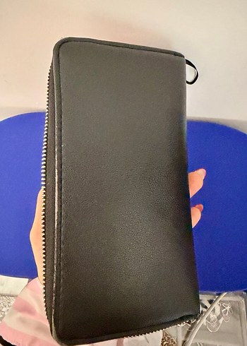 Pull&Bear Siyah Deri Fermuarlı Kadın Cüzdan - Görsel 3