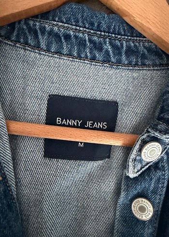 Mavi Denim Düğmeli Kadın Tulum - Görsel 2