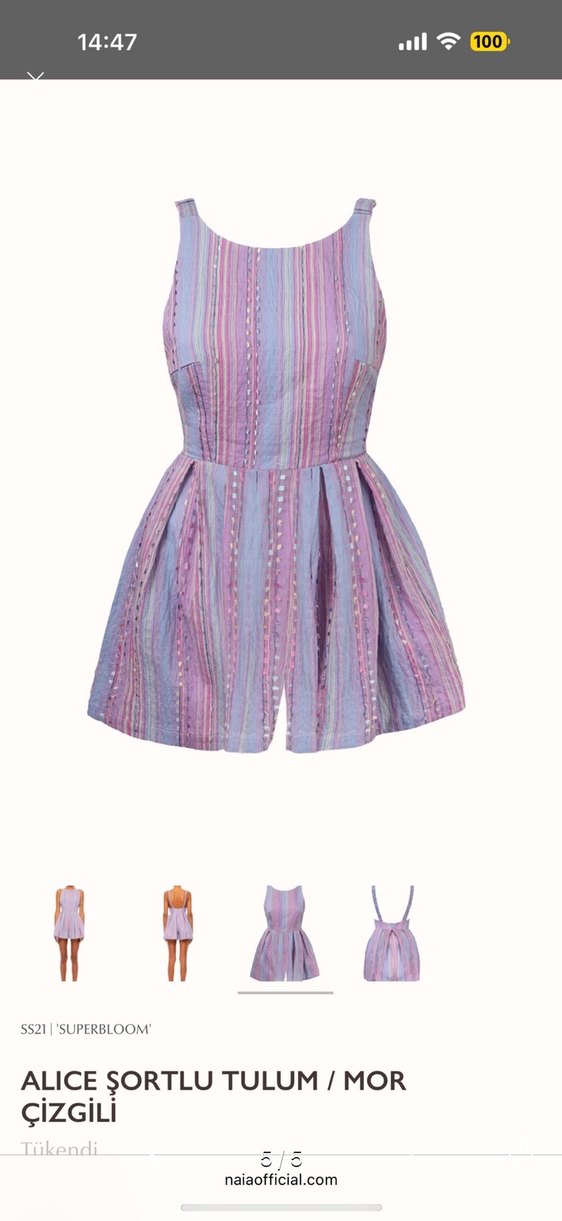 NAİA Lila Bohem Tulum - Görsel 5