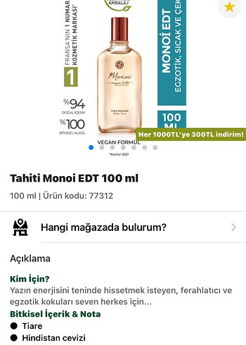 Yves Rocher yves rocher monoi parfüm