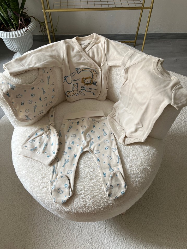 Safari  Erkek Bebek Hastane Seti - Görsel 2