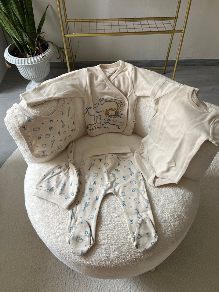 Safari  Erkek Bebek Hastane Seti - Görsel 3