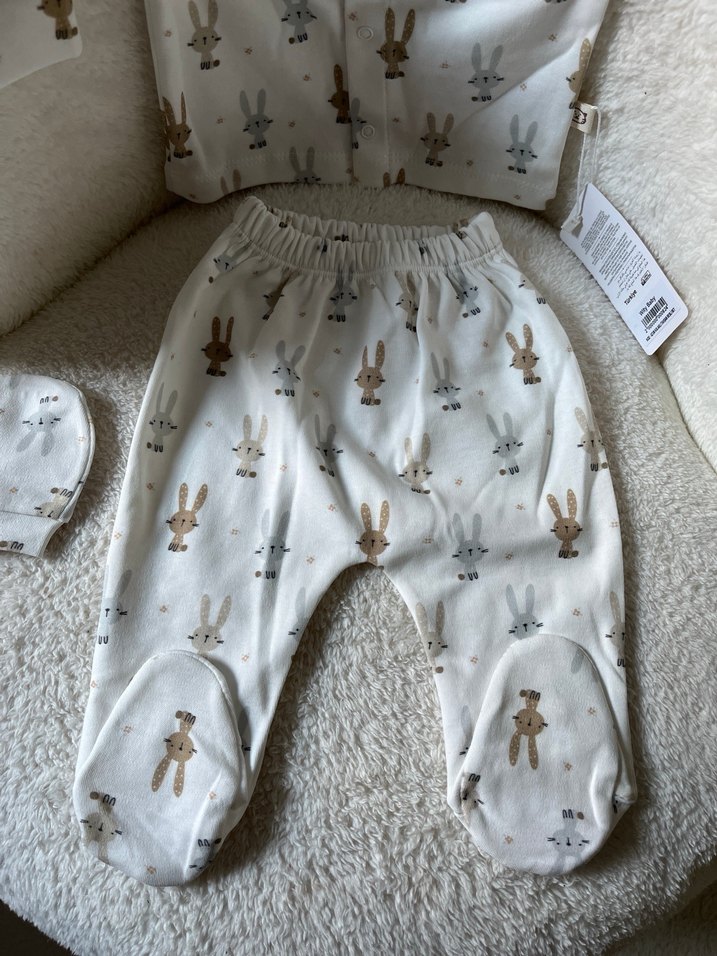 UNİSEX YENİDOĞAN HASTANE ÇIKIŞ SETİ - Görsel 5