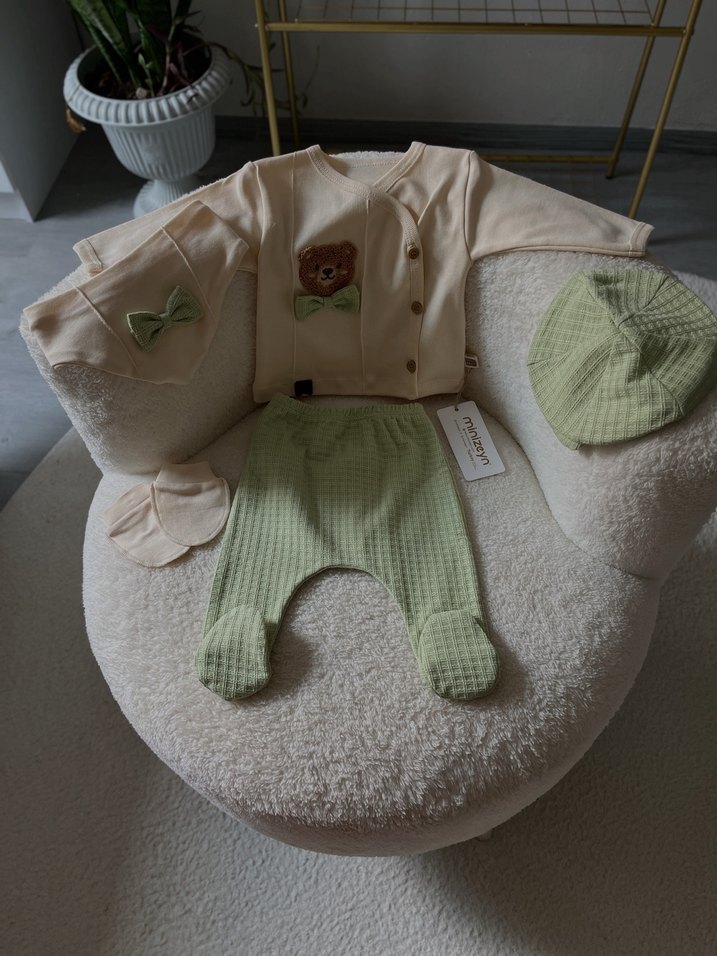 Süzene nakışlı ayıcıklı 5 parça  hastane çıkışı - Görsel 2