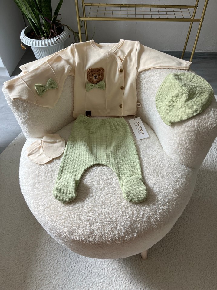 Süzene nakışlı ayıcıklı 5 parça  hastane çıkışı - Görsel 3