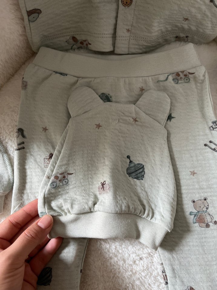 Erkek bebek 5li hastane çıkışı seti - Görsel 4