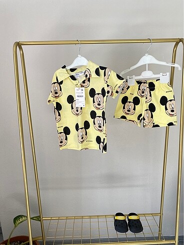 Zara Zara Mickey mouse takım şort