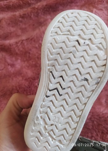 23 Beden haki Renk Gri Kamuflaj Erkek Çocuk Spor Ayakkabı
