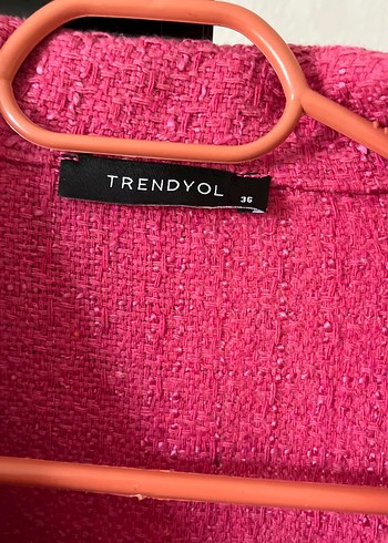 Trendyol & Milla Pembe Düğmeli Midi Kadın Ceket