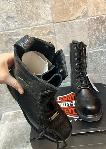 #Harley #Davidson Colmar Kadın Siyah Deri Bot - Görsel 10