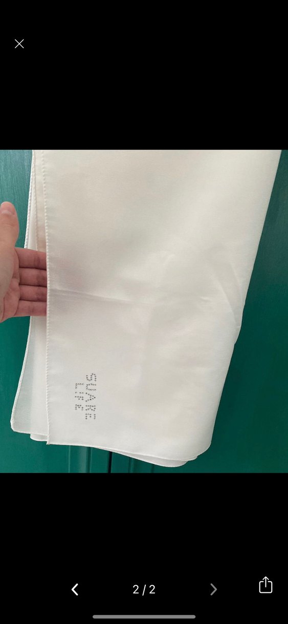 Beyaz Kadın şal - Görsel 2