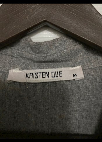 Gri Nakışlı Bohem Düğmeli Kadın Gömlek - Görsel 4