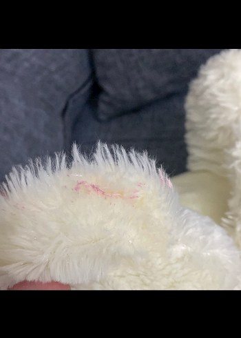 Beyaz Peluş Ayıcık Oyuncak 30cm - Görsel 2