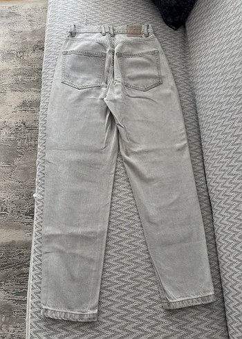 xs Beden gri Renk Gri Midi Denim Kadın Kot Pantolon